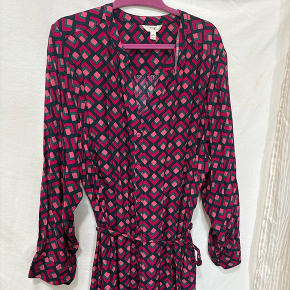 Terra & Sky Dresses & Skirts - Geometric Pink and Black Dress